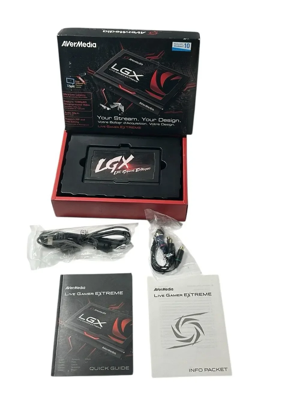 AVerMedia Live Gamer Extreme GC550 Plus Game Capture Good Condition Used
